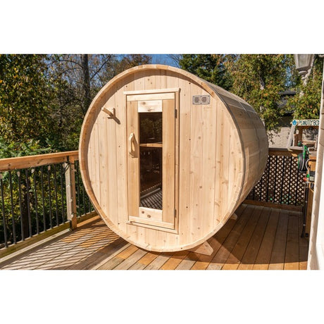 Dundalk Harmony 2-4 Person Barrel Sauna - Canadian Timber CTC22W