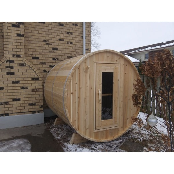 Dundalk Harmony 2-4 Person Barrel Sauna - Canadian Timber CTC22W