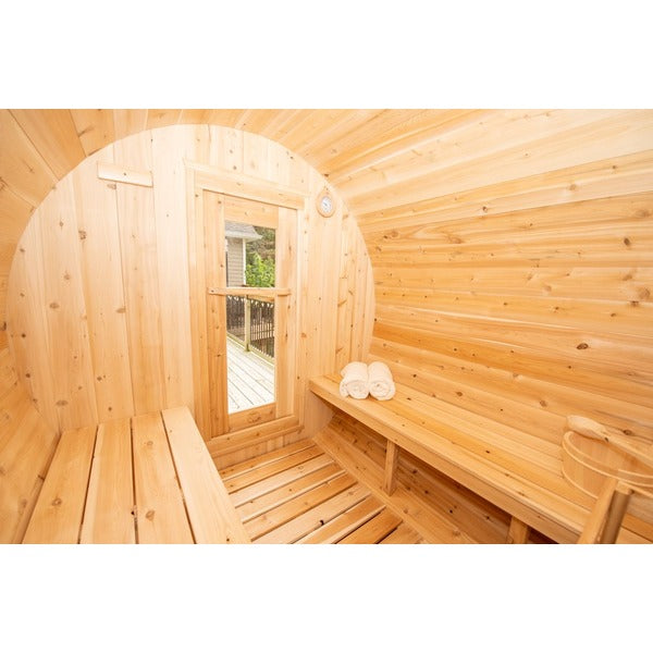 Dundalk Harmony 2-4 Person Barrel Sauna - Canadian Timber CTC22W