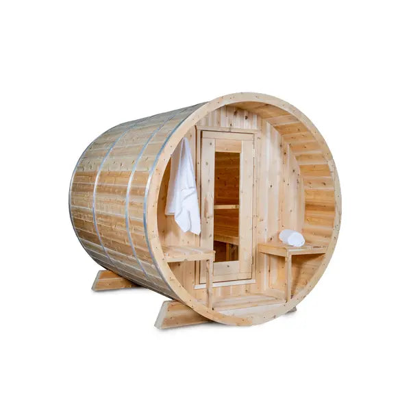 Dundalk Serenity 2-4 Person Barrel Sauna - Canadian Timber CTC2245W