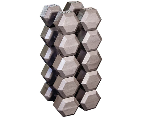 Body-Solid Tools SDS Series Cast Iron Hex Dumbbell Sets