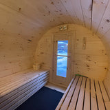 True North 6 Person 8' Long Barrel Sauna