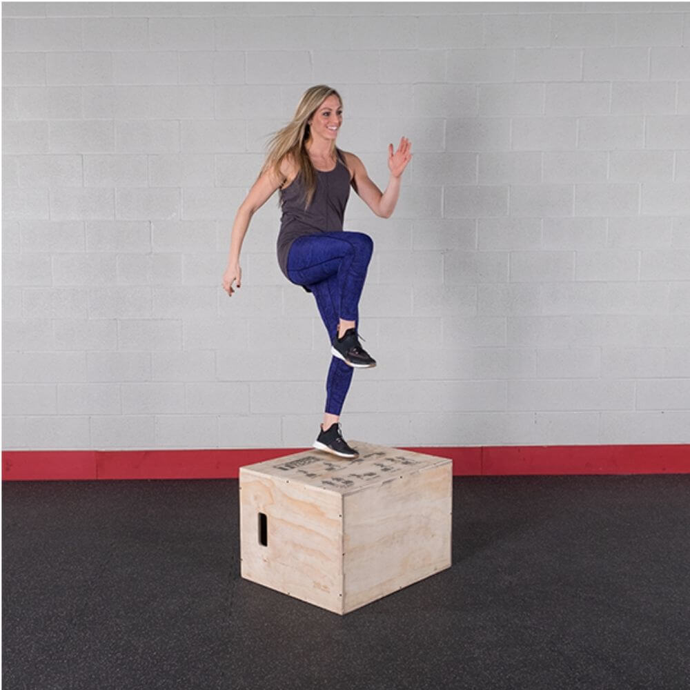 Body-Solid Tools 3-in-1 Wooden Plyo Box BSTWPBOX