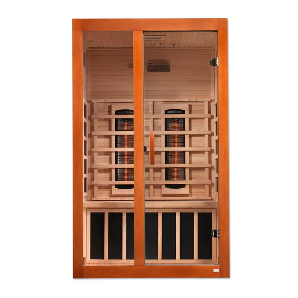 Dynamic Saunas Santiago 2 Person Near Zero EMF Full Spectrum Infrared Sauna