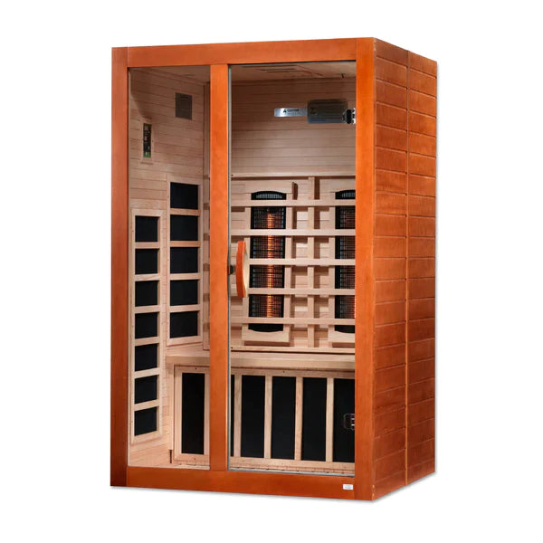 Dynamic Saunas Santiago 2 Person Near Zero EMF Full Spectrum Infrared Sauna
