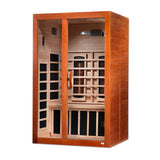 Dynamic Saunas Santiago 2 Person Near Zero EMF Full Spectrum Infrared Sauna