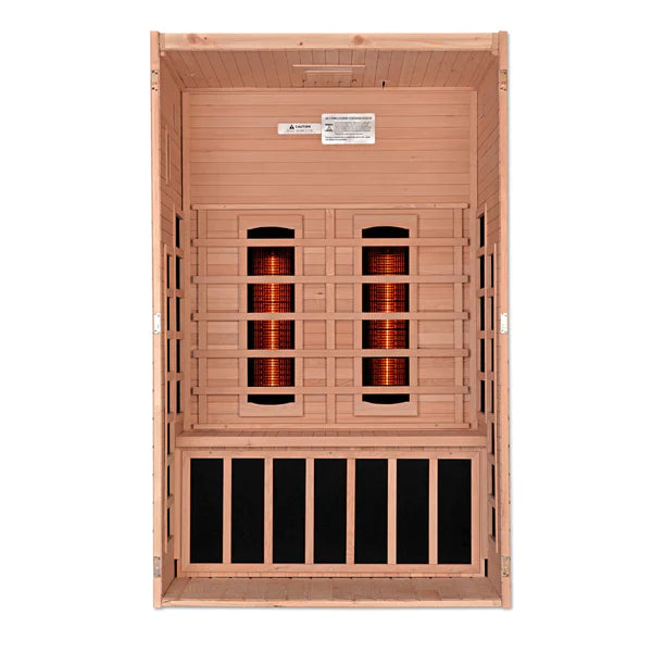 Dynamic Saunas Santiago 2 Person Near Zero EMF Full Spectrum Infrared Sauna