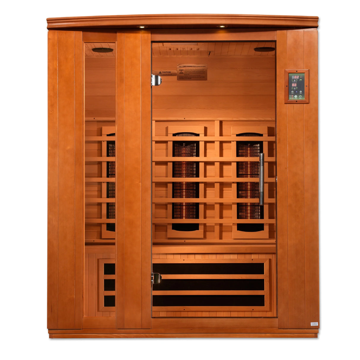 Dynamic Saunas Lugano 3 Person Near Zero Full Spectrum Infrared Sauna