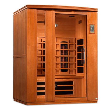 Dynamic Saunas Lugano 3 Person Near Zero Full Spectrum Infrared Sauna