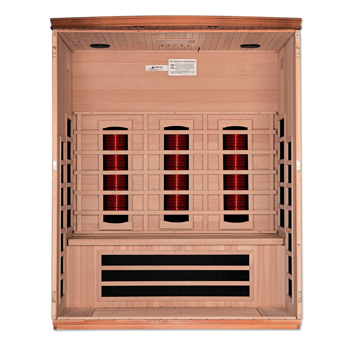 Dynamic Saunas Lugano 3 Person Near Zero Full Spectrum Infrared Sauna