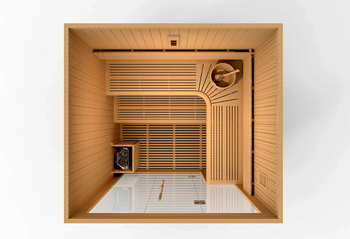 Golden Designs Osla 6 Person Indoor Steam Sauna