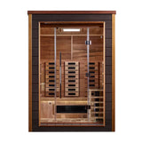 Golden Designs Nora 2 Person Outdoor PureTech™ Hybrid Full Spectrum Sauna