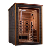 Golden Designs Nora 2 Person Outdoor PureTech™ Hybrid Full Spectrum Sauna