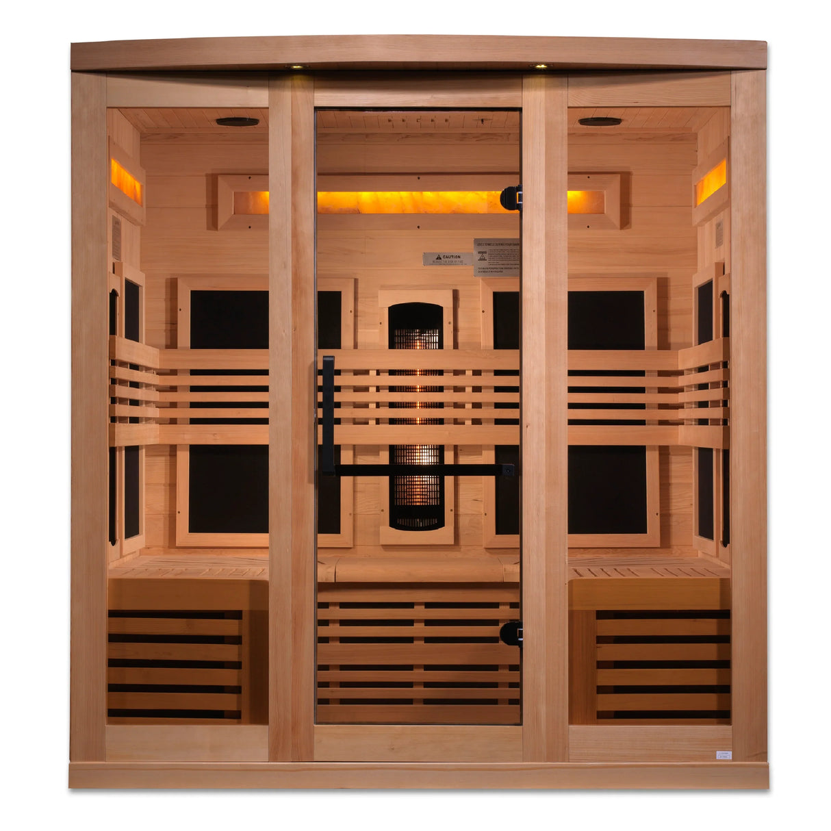 Golden Designs Reserve 6 Person Near Zero EMF Full Spectrum Infrared Sauna