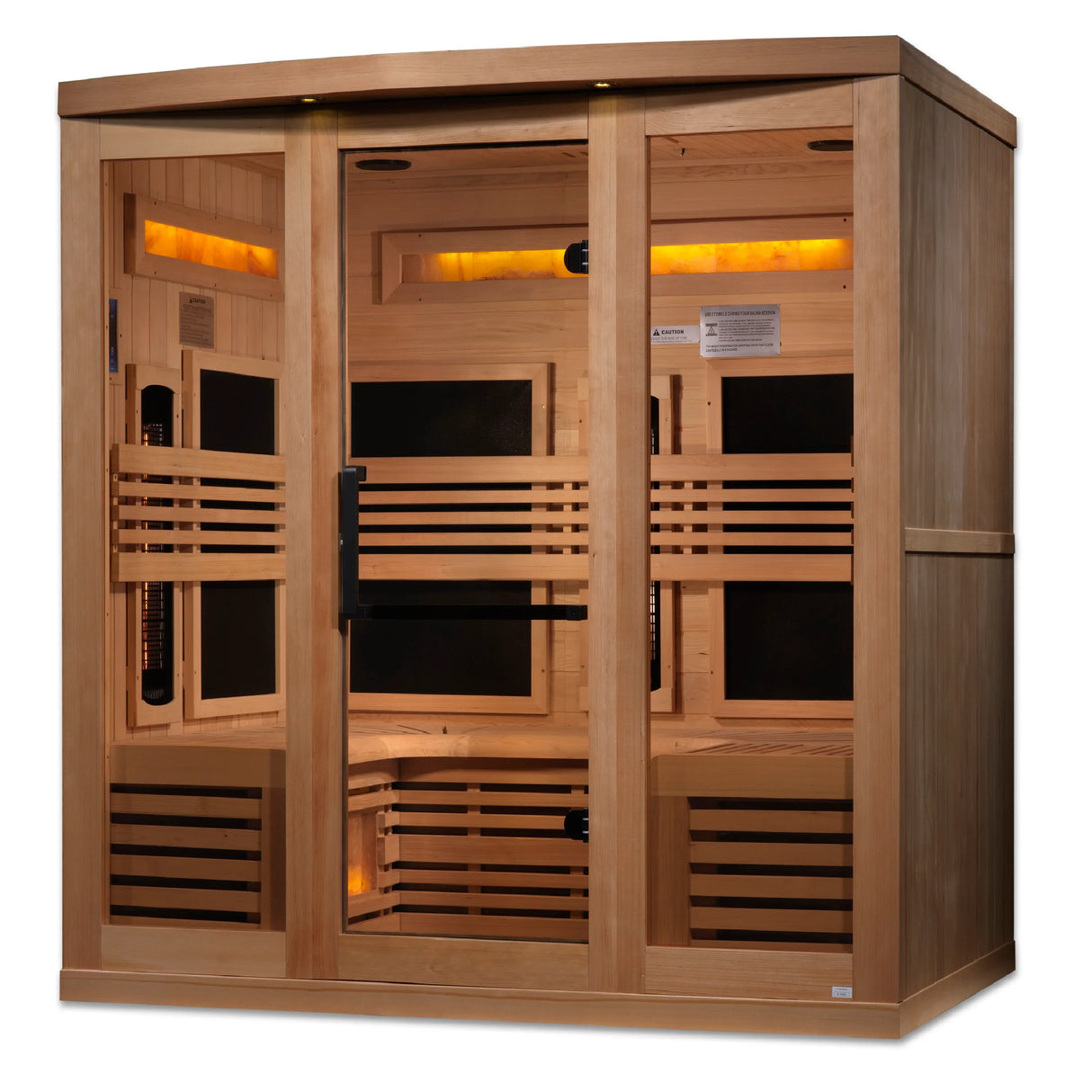 Golden Designs Reserve 6 Person Near Zero EMF Full Spectrum Infrared Sauna