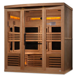 Golden Designs Reserve 6 Person Near Zero EMF Full Spectrum Infrared Sauna