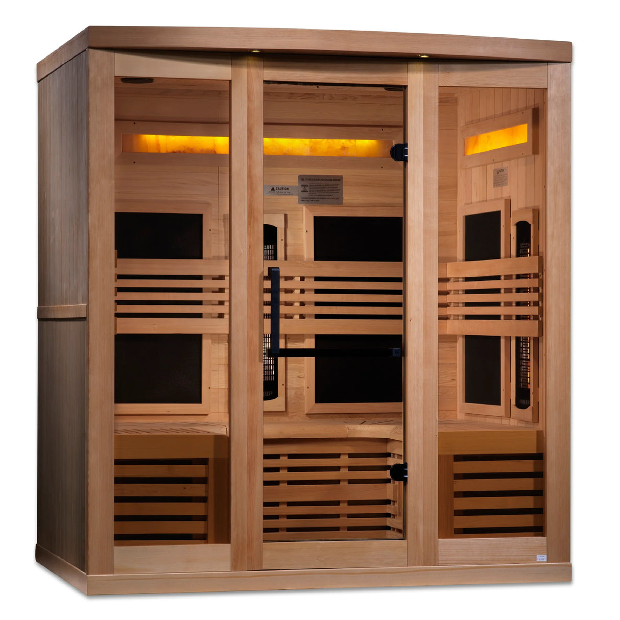 Golden Designs Reserve 6 Person Near Zero EMF Full Spectrum Infrared Sauna