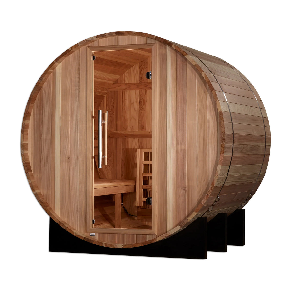 Golden Designs St. Moritz 2 Person Barrel Traditional Sauna - Pacific Cedar
