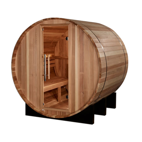 Golden Designs St. Moritz 2 Person Barrel Traditional Sauna - Pacific Cedar