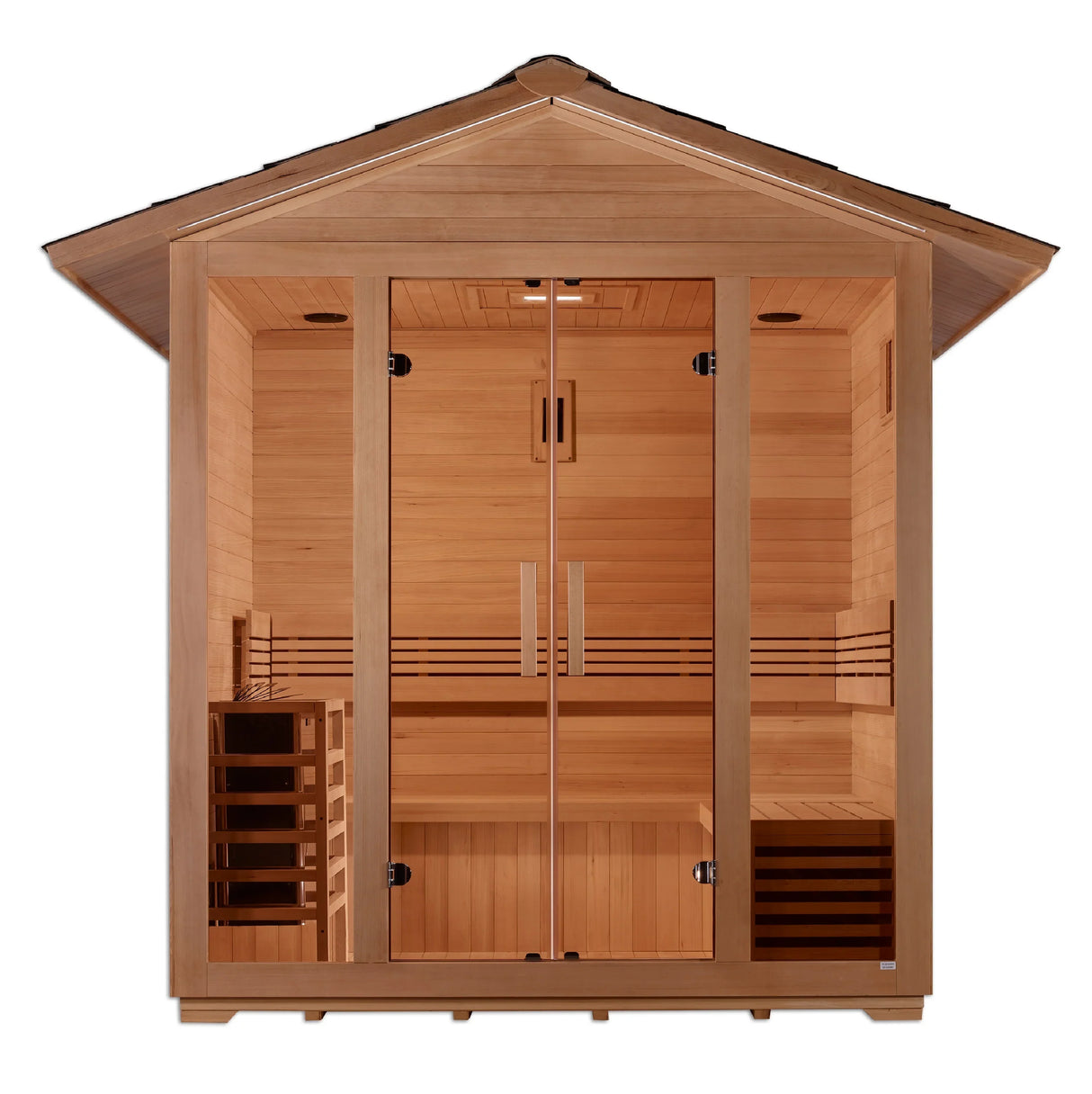 Golden Designs Vorarlberg 5 Person Traditional Outdoor Sauna - Canadian Hemlock - PRE-ORDER