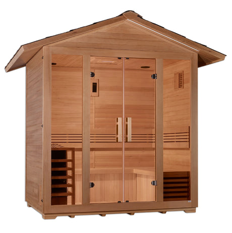Golden Designs Vorarlberg 5 Person Traditional Outdoor Sauna - Canadian Hemlock - PRE-ORDER