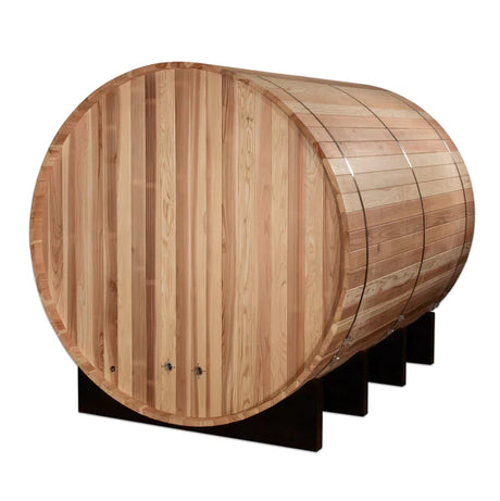 Golden Designs Klosters 6 Person Barrel Traditional Sauna - Pacific Cedar