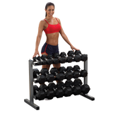 Body-Solid Tools GDR363 Three Tier Dumbbell Rack