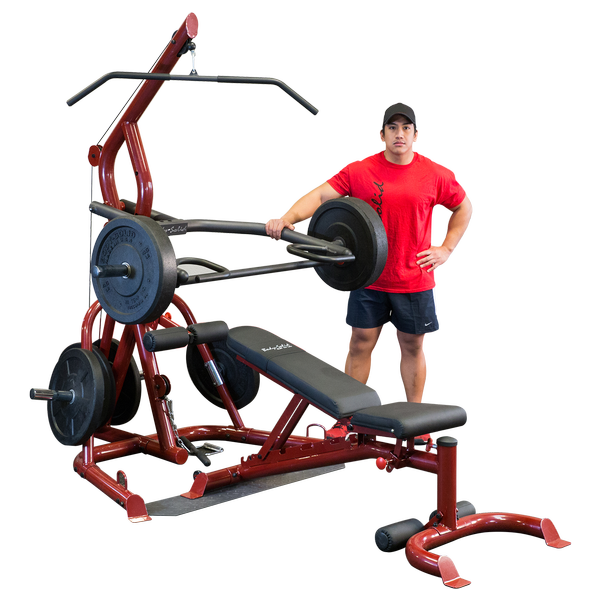 Body-Solid GLGS100P4 Corner Leverage Home Gym Package