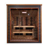 Golden Designs Karlstad 6-Person OutdoorPureTech Hybrid Steam Full Spectrum Infrared Sauna GDI‐8226‐01