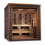 Golden Designs Karlstad 6-Person OutdoorPureTech Hybrid Steam Full Spectrum Infrared Sauna GDI‐8226‐01