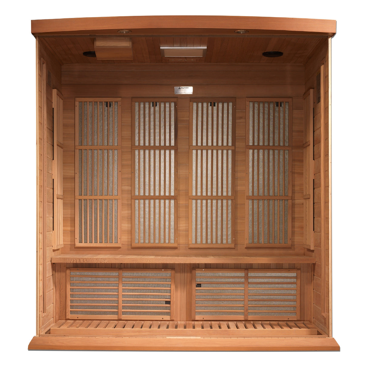 Maxxus 4 Person Near Zero EMF FAR Infrared Canadian Red Cedar Sauna, Montilemar Edition