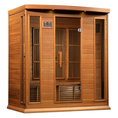 Maxxus 4 Person Near Zero EMF FAR Infrared Canadian Red Cedar Sauna, Montilemar Edition