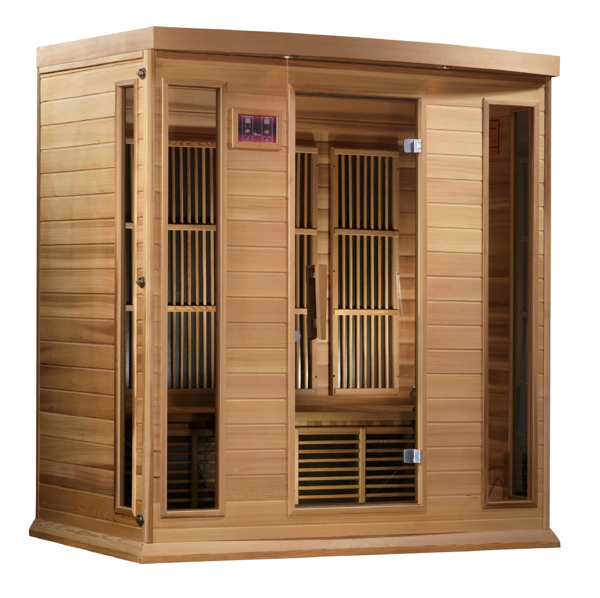 Maxxus 4 Person Low EMF FAR Infrared Canadian Red Cedar Sauna