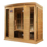 Maxxus 4 Person Low EMF FAR Infrared Canadian Red Cedar Sauna