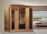 Maxxus 4 Person Low EMF FAR Infrared Canadian Red Cedar Sauna