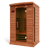 Maxxus 2 Person Full Spectrum Near Zero EMF Infrared Canadian Red Cedar Sauna