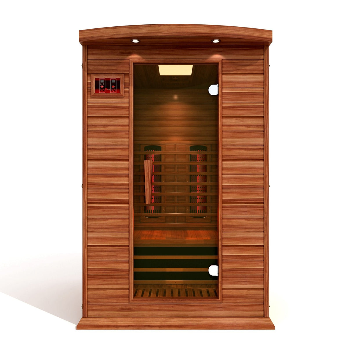 Maxxus 2 Person Full Spectrum Near Zero EMF Infrared Canadian Red Cedar Sauna