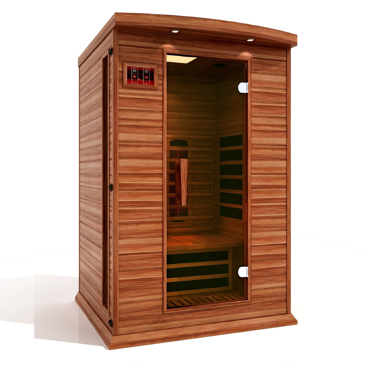 Maxxus 2 Person Full Spectrum Near Zero EMF Infrared Canadian Red Cedar Sauna