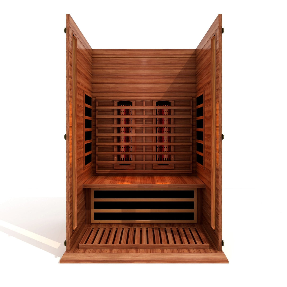 Maxxus 2 Person Full Spectrum Near Zero EMF Infrared Canadian Red Cedar Sauna