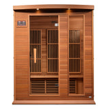 Maxxus 3 Person Near Zero EMF FAR Infrared Canadian Red Cedar Sauna, Avignon Edition