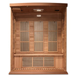 Maxxus 3 Person Near Zero EMF FAR Infrared Canadian Red Cedar Sauna, Avignon Edition