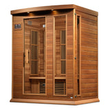 Maxxus 3 Person Near Zero EMF FAR Infrared Canadian Red Cedar Sauna, Avignon Edition