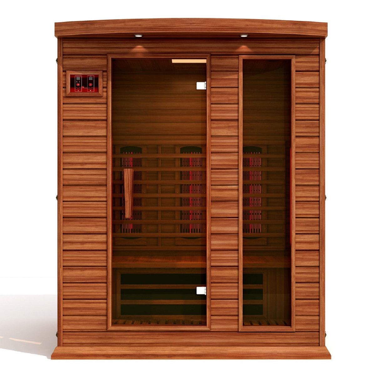 Maxxus 3 Person Full Spectrum Near Zero EMF Infrared Canadian Red Cedar Sauna