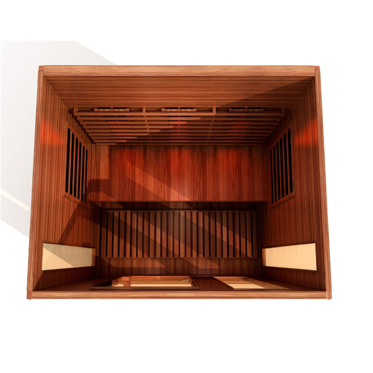 Maxxus 3 Person Full Spectrum Near Zero EMF Infrared Canadian Red Cedar Sauna