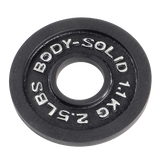 Body-Solid OPB Individual Black Cast Iron Grip Olympic Weight Plates