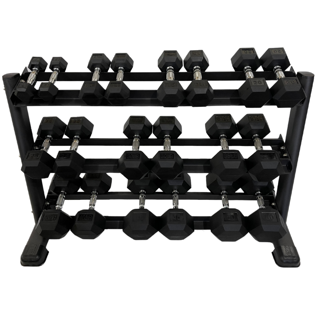 Diamond Direct Fitness Three Tier Dumbbell Rack