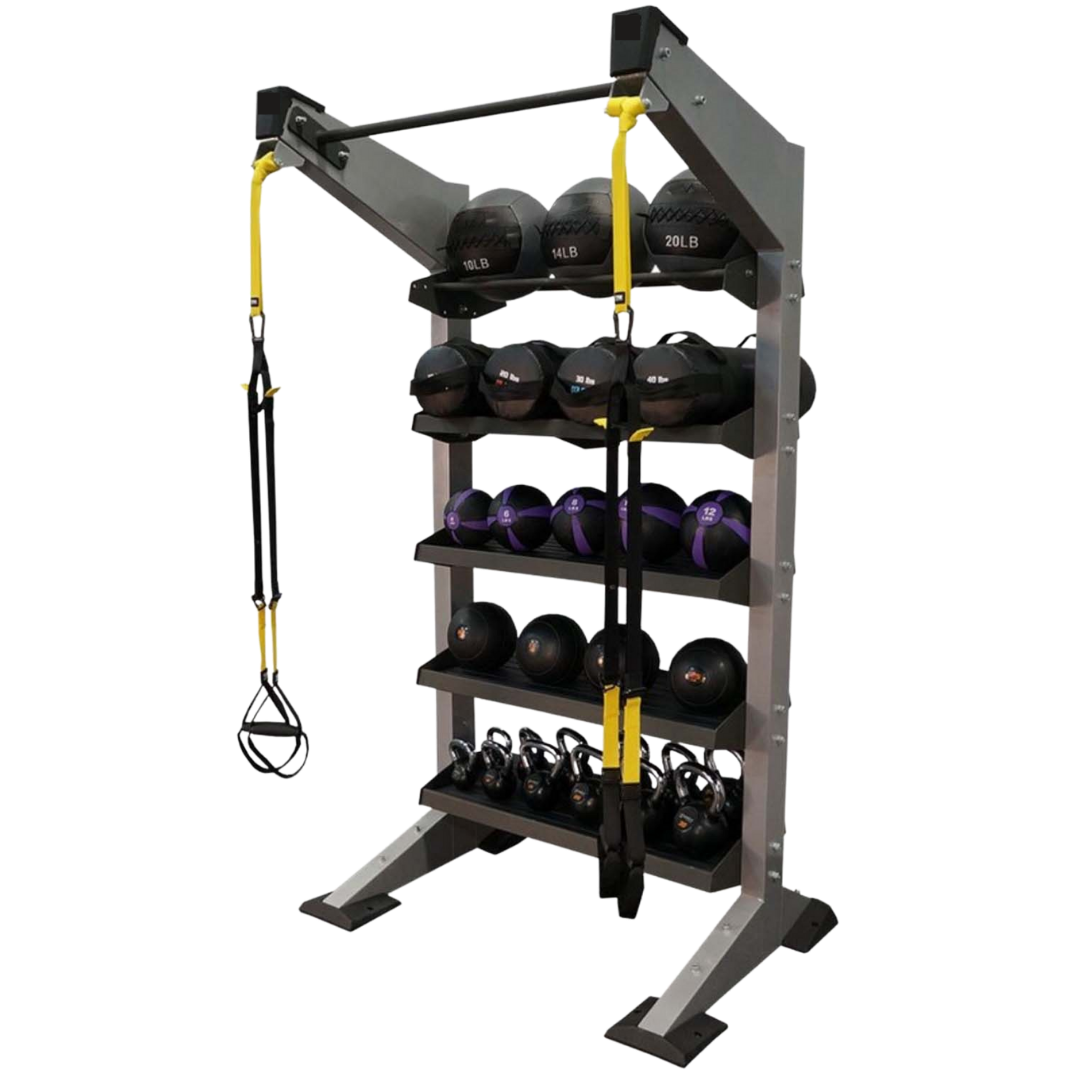 Diamond Direct Fitness Suspension Trainer And Storage Rack