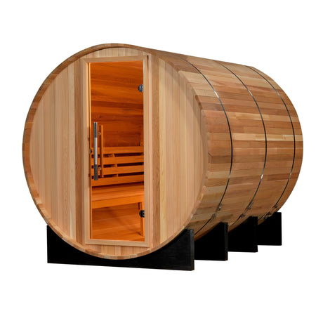 Golden Designs "Marstrand" 6 Person Barrel Sauna - Canadian Red Cedar