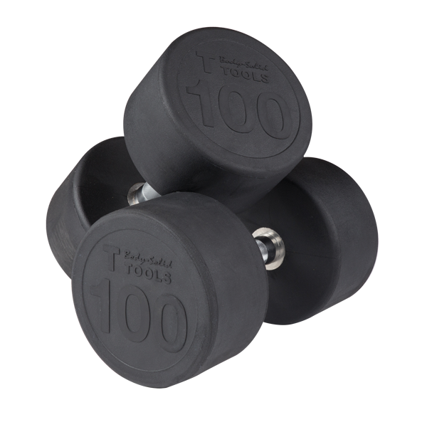 Body-Solid Tools SDPS Series Premium Rubber Round Dumbbell Sets
