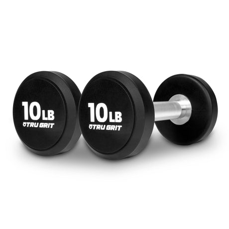 Round Elite Urethane Dumbbells - Tru Grit Fitness